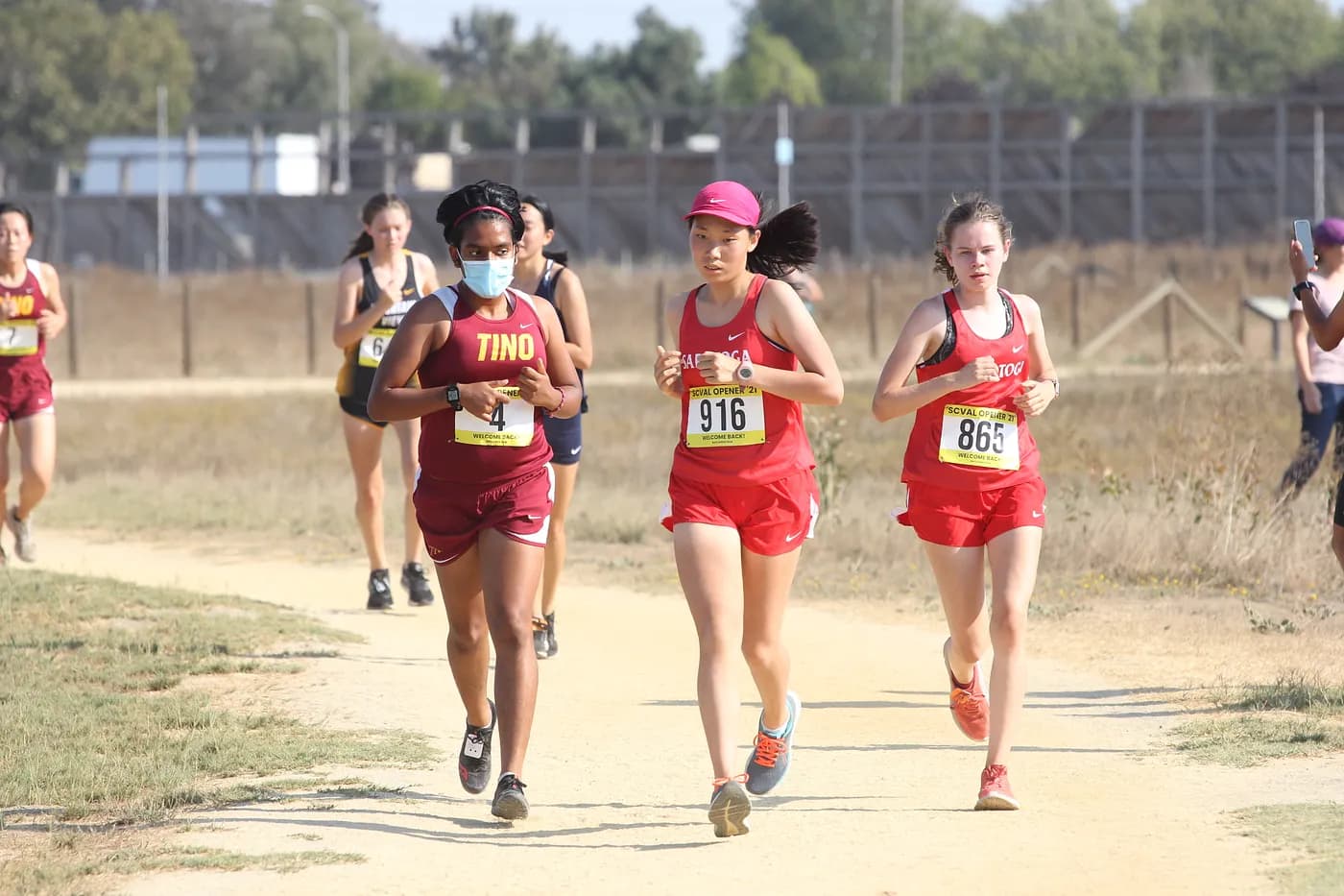 racing in the baylands 5K SCVALs opener my junior year