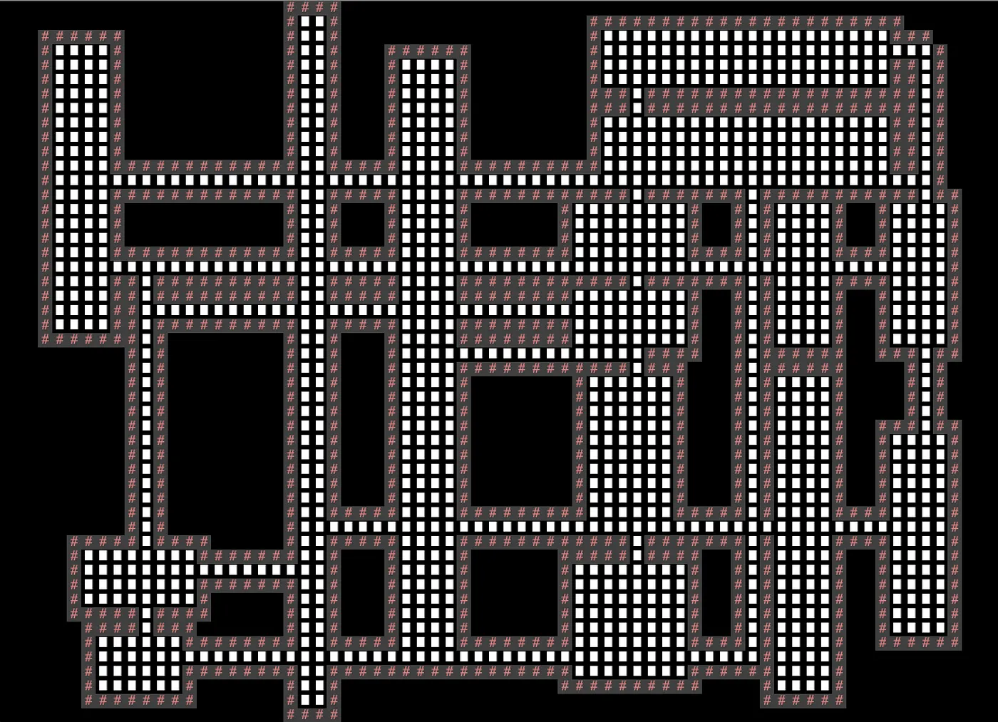 random rooms and hallways generated using the bsp algorithm—iteration 6